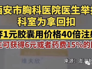 医生举报科室拿回扣用贵40倍药品